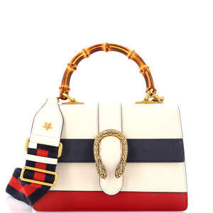 Gucci Medium Dionysus Bamboo Top Handle Bag Colorblock Leather